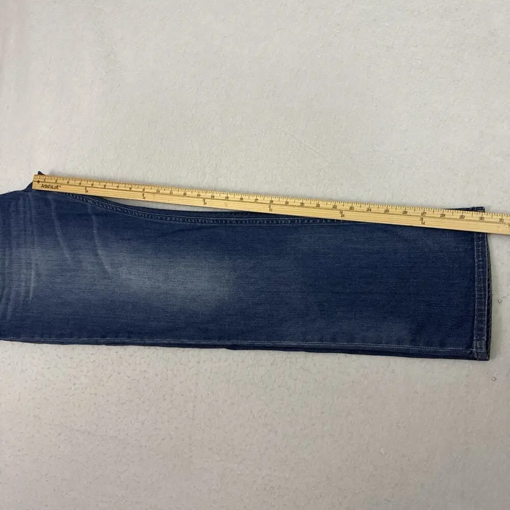 Diesel Waykee Regular Straight Jeans Men’s 36x32 Blue Stretch Denim Fade